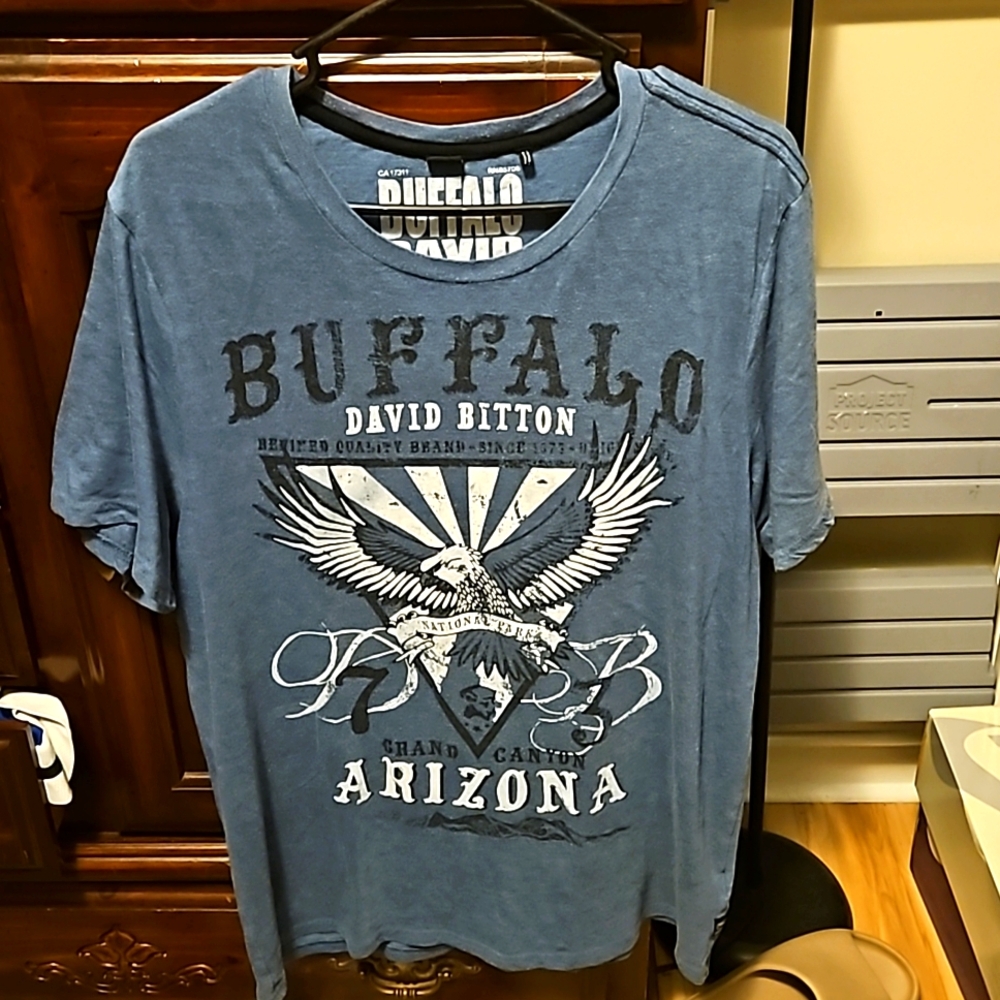 Buffalo By David Bitton Blue Mens XL Tshirt